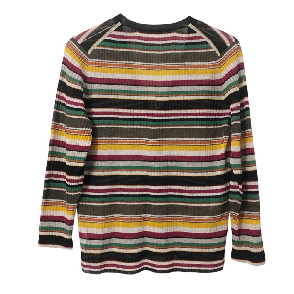 Veronica Beard | Ribbed Button Front Multi Color … - image 7